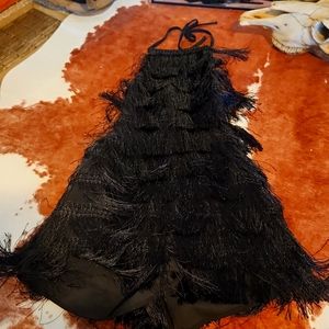 NWT Romper, fringe romper, Vegas dress, Nashville, party dress, mini dress